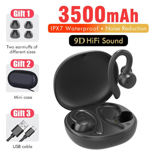 Bluetooth Headphones True Wireless Earbuds with Charging Case IPX7 Waterproof Stereo Sound Earphones Built-in Mic in-Ear Headset
