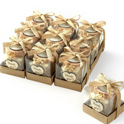 Candle Party Gifts Set 20 Pack Candle Holders for Guests Wedding, Baby Shower, Birthday, Thanksgiving, Adult Party Decorations