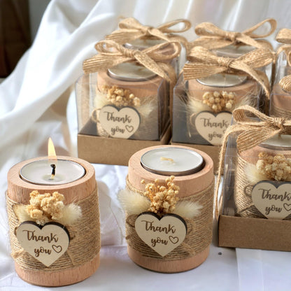 Candle Party Gifts Set 20 Pack Candle Holders for Guests Wedding, Baby Shower, Birthday, Thanksgiving, Adult Party Decorations