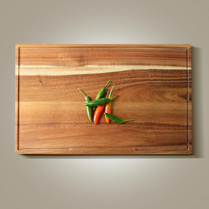 American Black Walnut Cutting Board - 15.7 x 10.2 Inch (ExtraThick 1.7") Hardwood Butcher Block, Charcuterie, Heavy Duty End Grain Wood Chopping Board with Juice Groove & Handle (Oil & Plate Included)