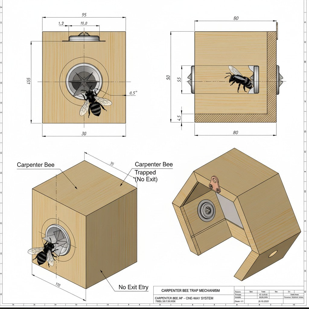 Chemical-Free, Handmade Carpenter Bee Trap