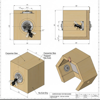 Chemical-Free, Handmade Carpenter Bee Trap