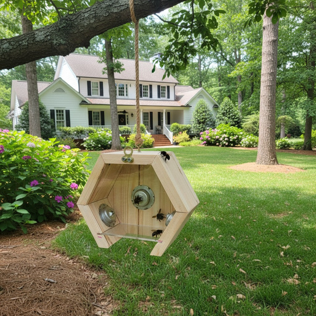 Chemical-Free, Handmade Carpenter Bee Trap