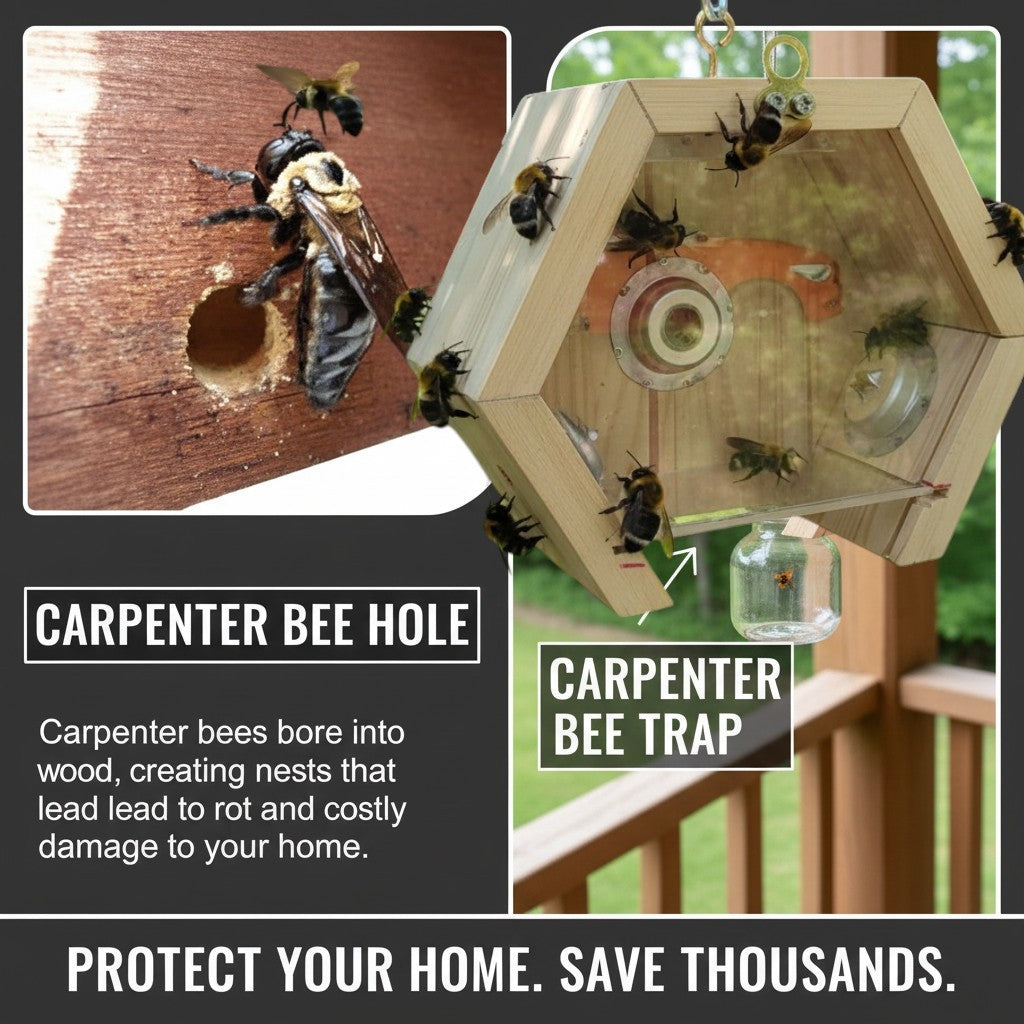 Chemical-Free, Handmade Carpenter Bee Trap