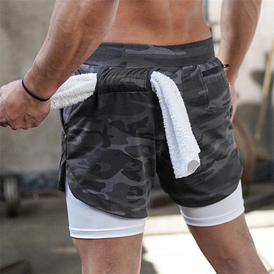 2022 Workout Shorts Men 2 In 1 Double-deck - HealtfuLifestlye