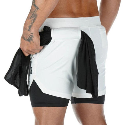2022 Workout Shorts Men 2 In 1 Double-deck - HealtfuLifestlye