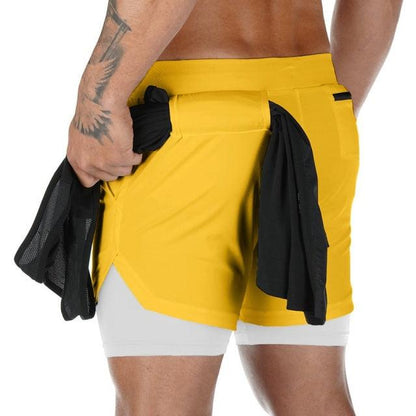 2022 Workout Shorts Men 2 In 1 Double-deck - HealtfuLifestlye