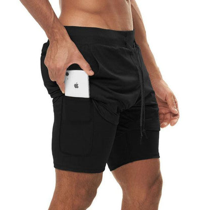2022 Workout Shorts Men 2 In 1 Double-deck - HealtfuLifestlye