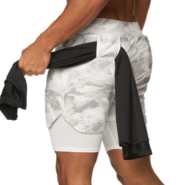 2022 Workout Shorts Men 2 In 1 Double-deck - HealtfuLifestlye