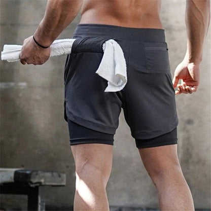2022 Workout Shorts Men 2 In 1 Double-deck - HealtfuLifestlye
