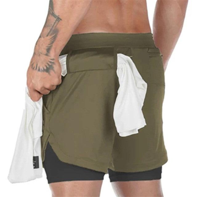 2022 Workout Shorts Men 2 In 1 Double-deck - HealtfuLifestlye