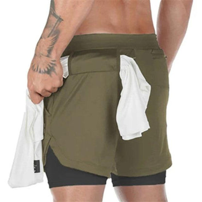 2022 Workout Shorts Men 2 In 1 Double-deck - HealtfuLifestlye