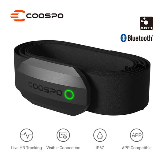 CooSpo H808S Chest  Heart Rate Monitor  Bluetooth ANT+ Waterproof Outdoor Running Cycling For Wahoo Garmin Bike Computer