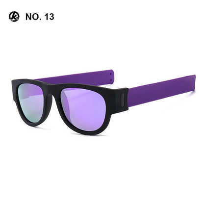 Polarized Folding Wrist Sunglasses With New Strange Bracelet Design Foldablen Sun Glasses - HealtfuLifestlye