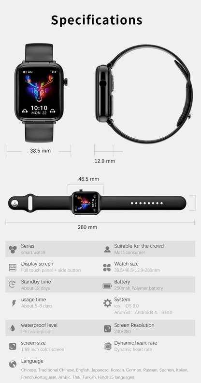 Smart Watch-Earbuds Bluetooth 2In1 - HealtfuLifestlye