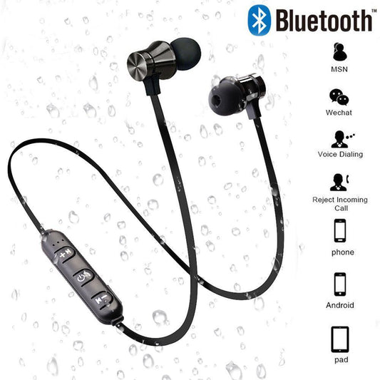 Wireless Bluetooth Headset V4.2 Wireless Bluetooth Earphone Magnetic Wireless Stereo Magnetic Earbuds With Mic Headset Sports - HealtfuLifestlye